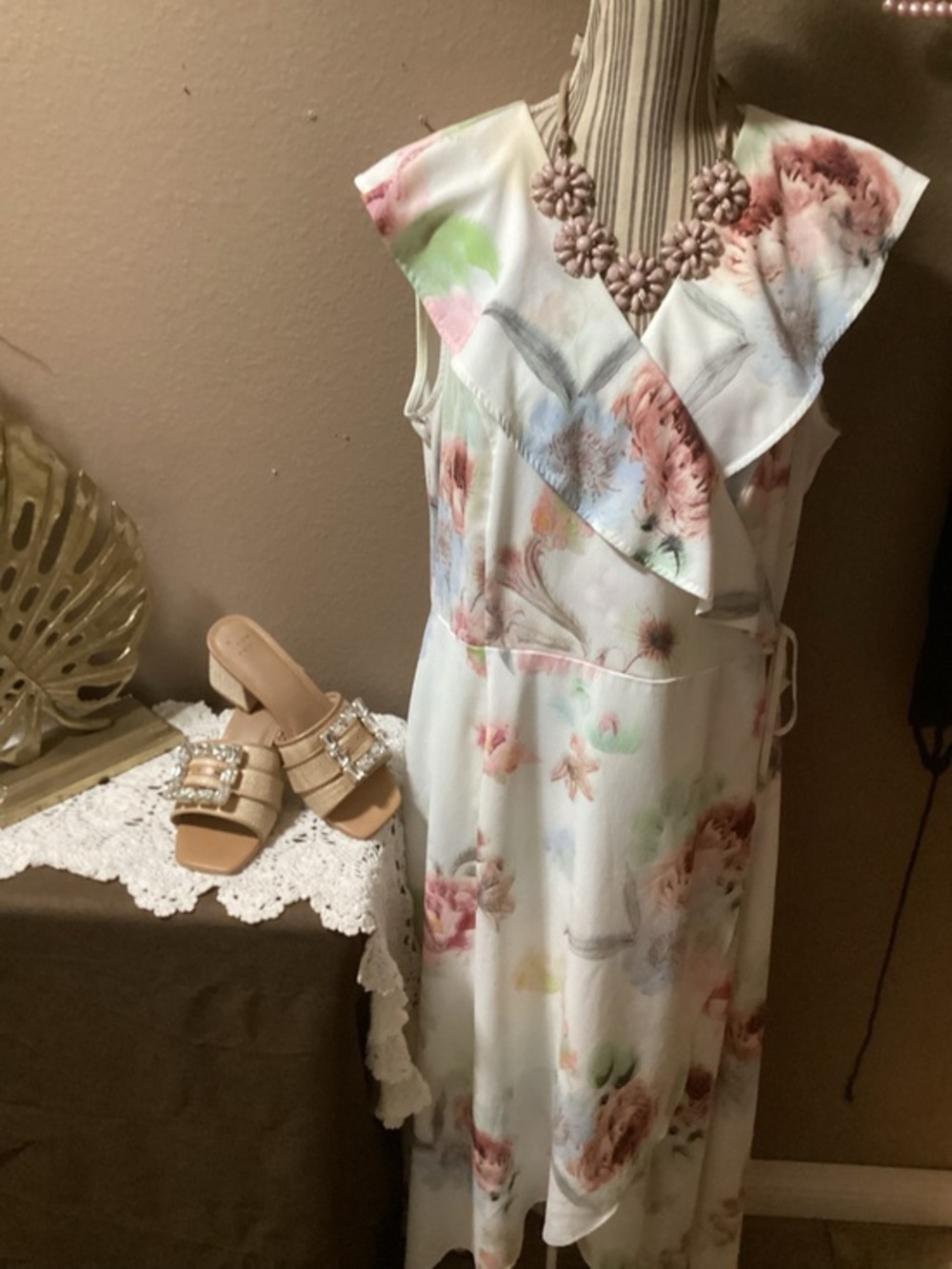 CITY CHIC Maxi WRAP FLORAL DRESS